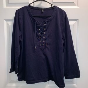 J. Crew Lace-Up Tunic